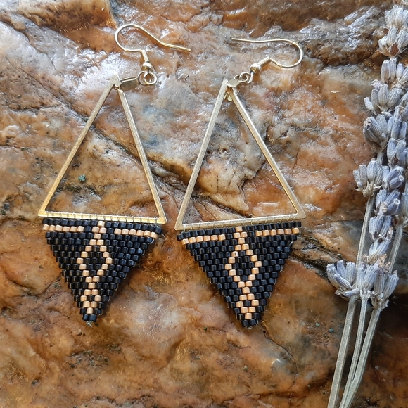 Handmade Beaded Earrings - Picture 3 of 7